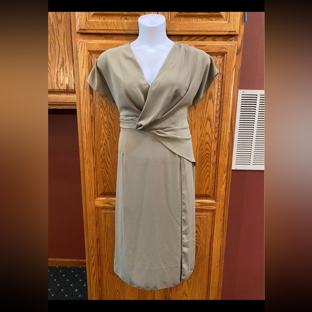 NWT ASOS Sage Green Midi Dress, Size 14